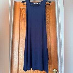 ATHLETA XXS Sleeveless Dress Adjustable Side Navy Blue